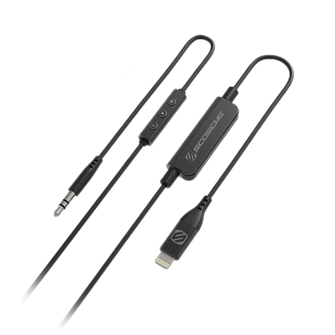 Scosche Adapter Lightning MFI to 3.5mm with Inline Mic and Remote Control